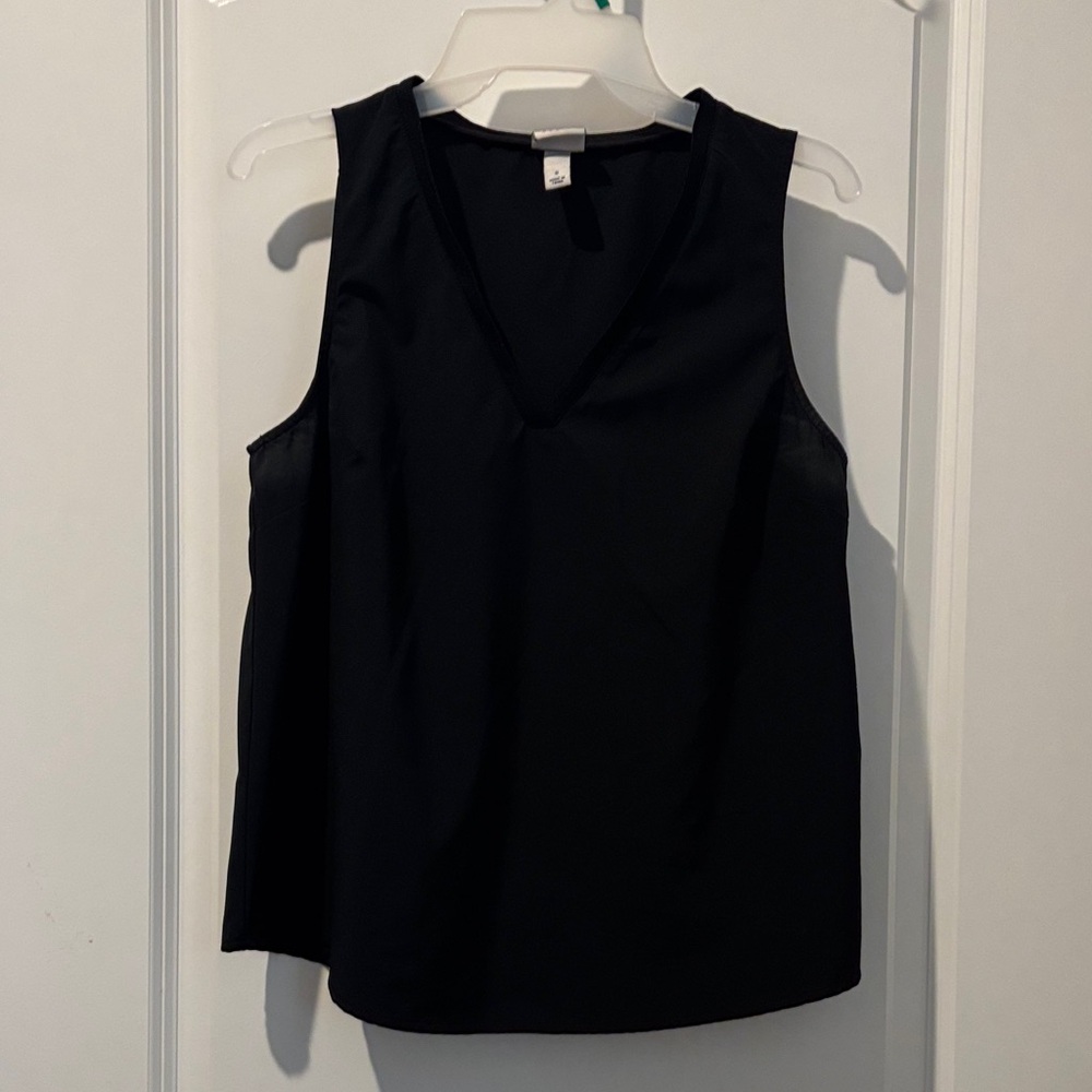 a new day Black V-Neck Tank Top
